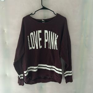 Maroon crew neck